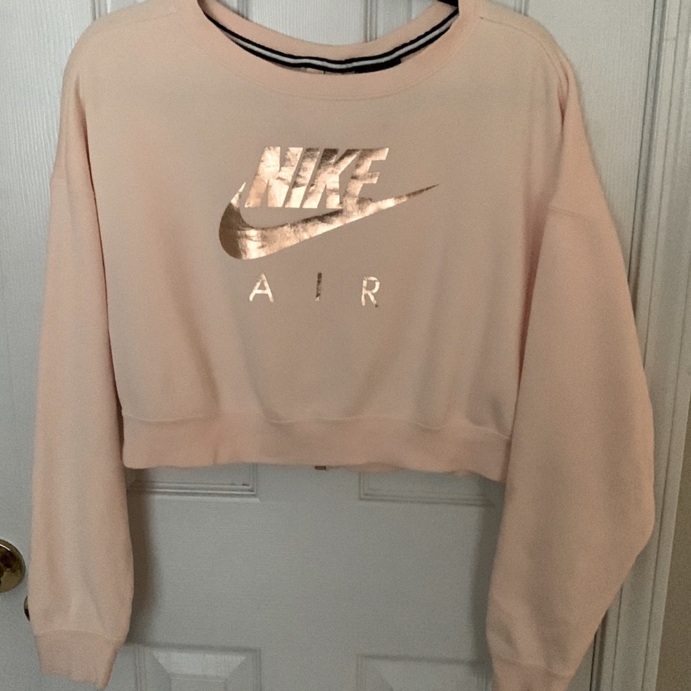 Women’s Pink Nike Crop Sweatshirt Size S
